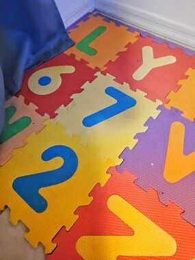 Asst. Colorful Number Foam Play Mat - Multicolor Kids Puzzle Tiles